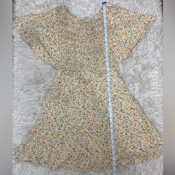 Free People Florence Floral Lace-Up Back Mini Dress Size Small - Picture 4 of 8